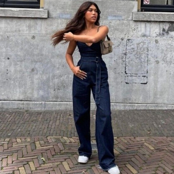 Zara Denim Jumpsuit *Bloggers' Fave* - Picture 6 of 15